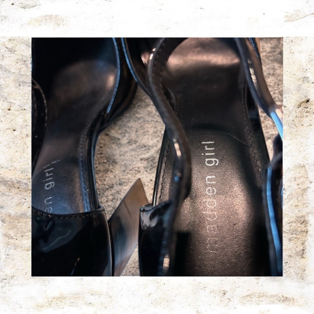 Madden Girl Black Patent Leather Mary Jane Platform Heels Sz 8.5 - Picture 10 of 10